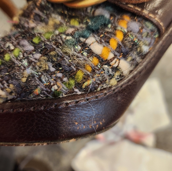 COACH RARE Bohemian woven Boucle clogs - Picture 7 of 8